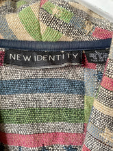 Load image into Gallery viewer, Stars and Stripes patterned vintage 1980s blazer jacket by New Identity Large L