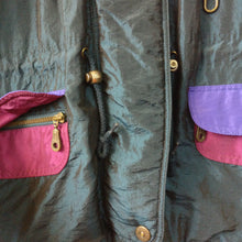 Load image into Gallery viewer, Groovy 1990s or 1980s multicoloured ski jacket L XL