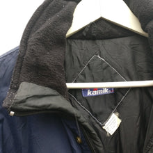 Load image into Gallery viewer, Kamik vintage tall blue and black ski suit M
