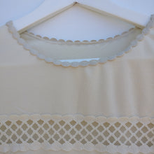 Load image into Gallery viewer, St Michael peasant style vintage cream blouse M