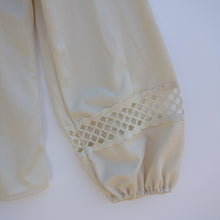 Load image into Gallery viewer, St Michael peasant style vintage cream blouse M