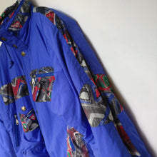 Load image into Gallery viewer, 1990s Rodeo C&A vintage patterned shell ski jacket L