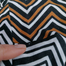 Load image into Gallery viewer, Fab geometric design vintage 1960s to 1970s knee length long sleeve dress by Carnegie of London M