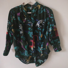 Load image into Gallery viewer, Adini Indian cotton animal block print shirt M