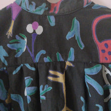 Load image into Gallery viewer, Adini Indian cotton animal block print shirt M