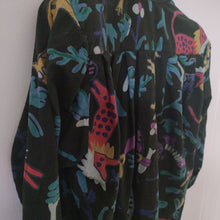 Load image into Gallery viewer, Adini Indian cotton animal block print shirt M