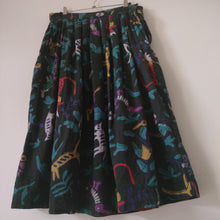 Load image into Gallery viewer, Adini vintage Indian cotton ankmal block print skirt L