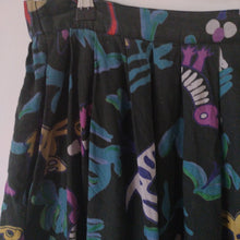 Load image into Gallery viewer, Adini vintage Indian cotton ankmal block print skirt L