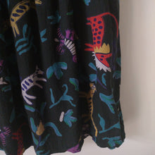 Load image into Gallery viewer, Adini vintage Indian cotton ankmal block print skirt L