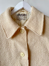 Load image into Gallery viewer, Cream wool vintage ladies Jaeger belted jacket Medium M