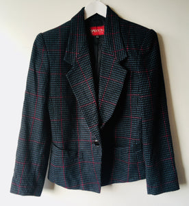 1980s vintage Sasson womens wool/blend blazer jacket M