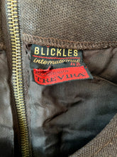 Load image into Gallery viewer, Neat brown fitted sleeveless vintage 1960s or 1970s dress from Blickles International M