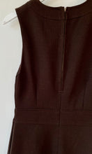Load image into Gallery viewer, Neat brown fitted sleeveless vintage 1960s or 1970s dress from Blickles International M