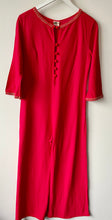 Load image into Gallery viewer, Cherry red Spinney Dicel vintage 1960s long sleeve  jumpsuit, play suit, catsuit all in one M