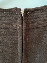 Load image into Gallery viewer, Neat brown fitted sleeveless vintage 1960s or 1970s dress from Blickles International M