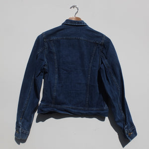 Ms Lee dark blue vintage denim jacket made in USA S