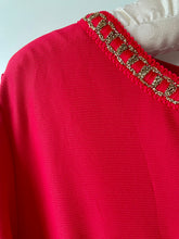 Load image into Gallery viewer, Cherry red Spinney Dicel vintage 1960s long sleeve  jumpsuit, play suit, catsuit all in one M