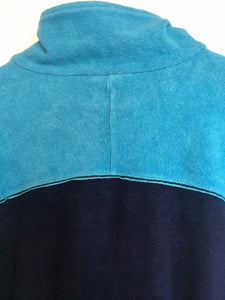 1980s vintage towelling cotton colour block Puma tracksuit jacket XL