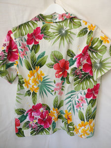 Hawaiian vintage 90s flower blouse L XL