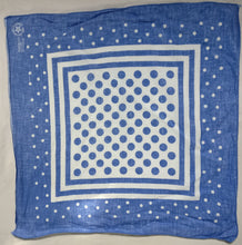Load image into Gallery viewer, Blue spotty bandana.