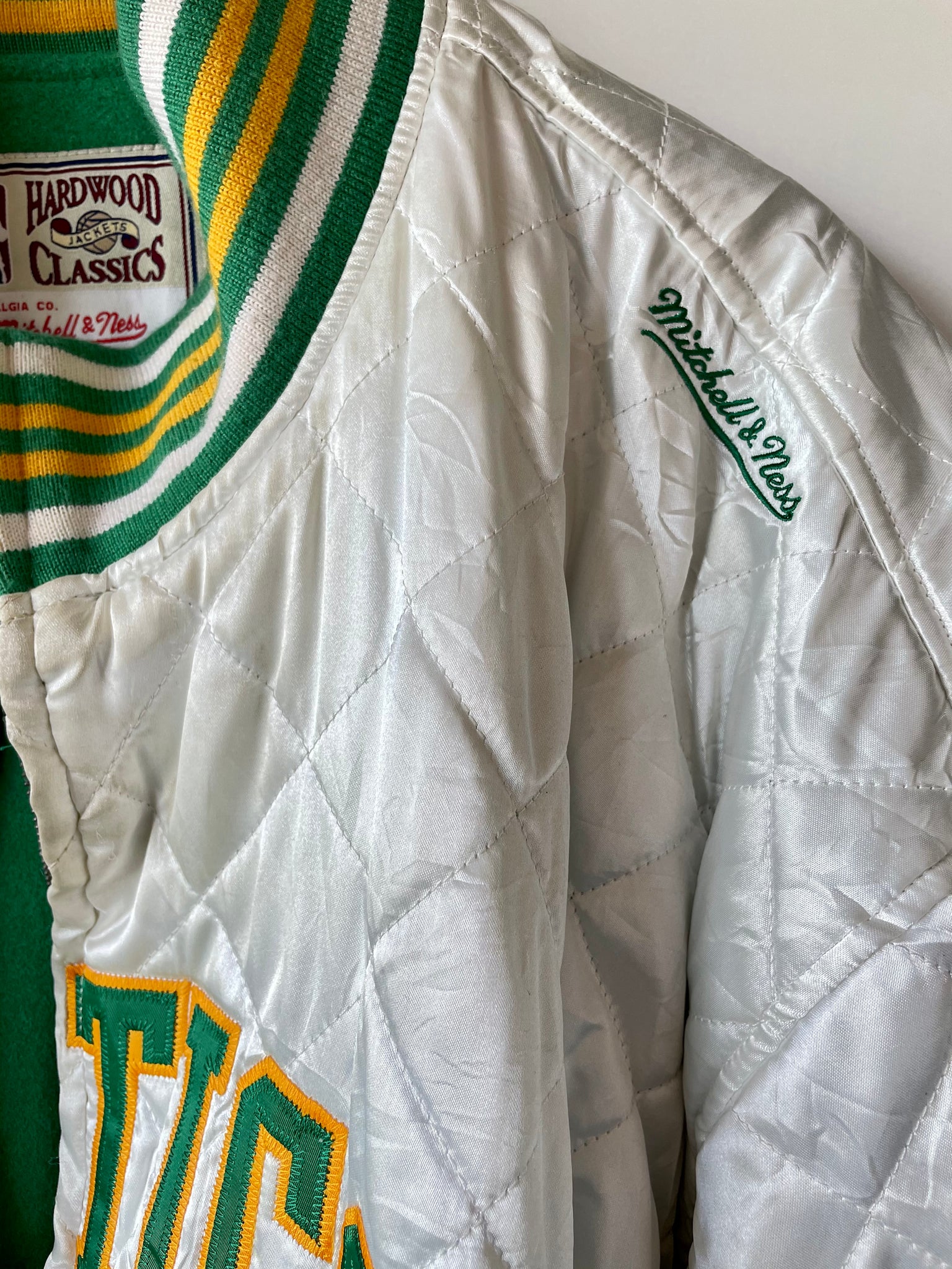 Bomber Jacket Boston Celtics Jacket Mitchell And Ness Mitchell