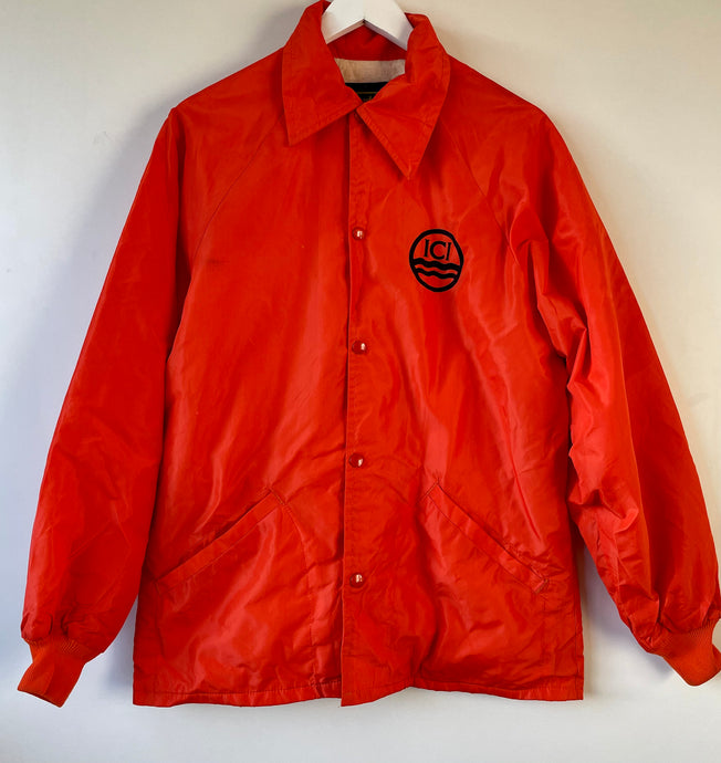 Bright orange vintage 1970s Starter ICI jacket M