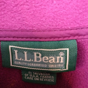 L.L.Bean cerise pink women's fleece M