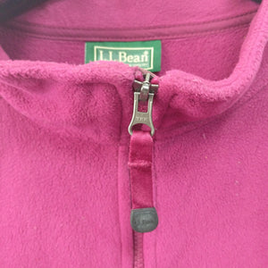 L.L.Bean cerise pink women's fleece M