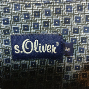 S. Oliver vintage 1990s cord shirt patterned M