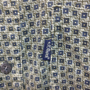 S. Oliver vintage 1990s cord shirt patterned M