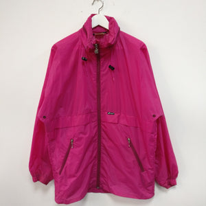 Bright pink 1990s vintage K Way jacket L