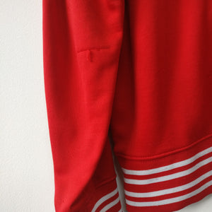 Nike swoosh red tracksuit top. L