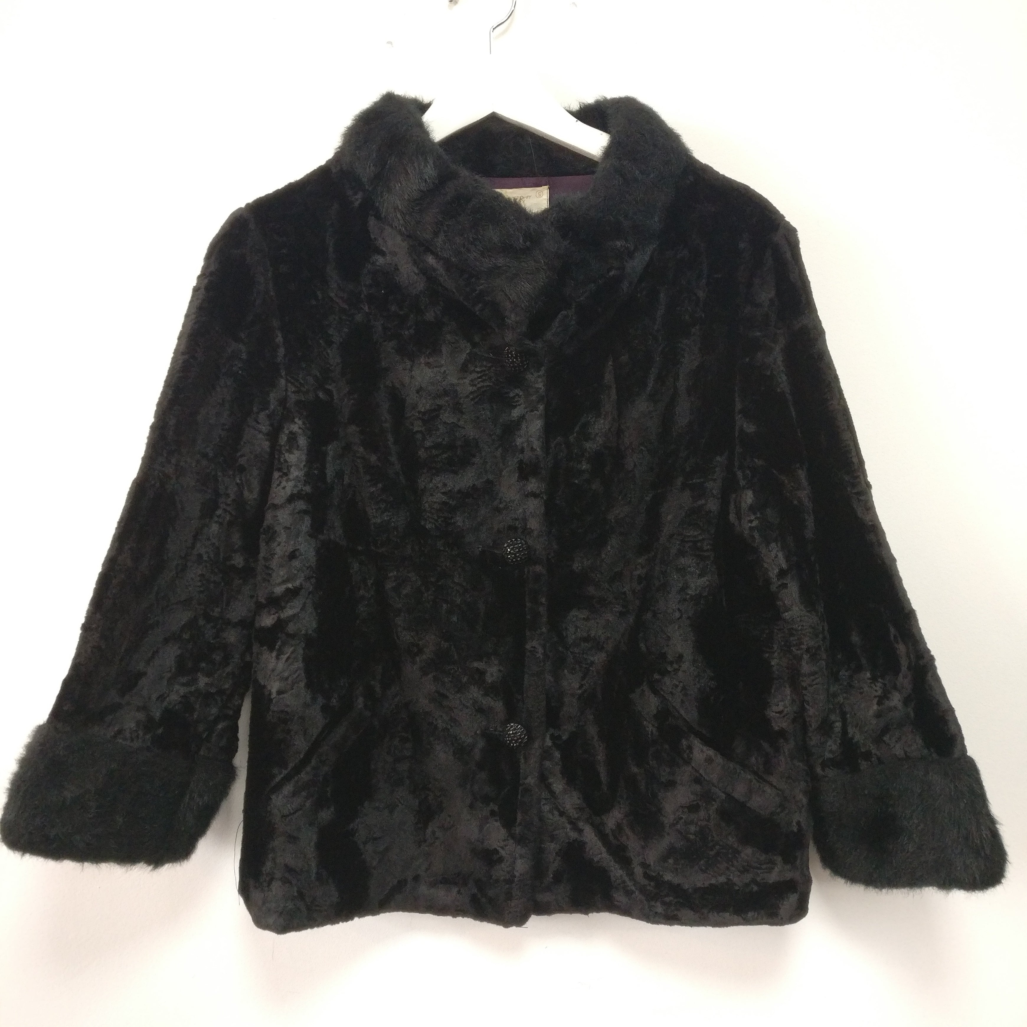 Faux velvet clearance jacket