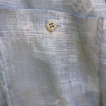 Load image into Gallery viewer, Pastel blue and grey vintage 1980s or 1990s long sleeved shirt by Nick Taylor L