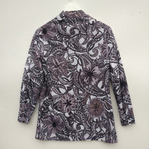Bold paisley pattern 1960s vintage St Michael tunic blouse shirt M