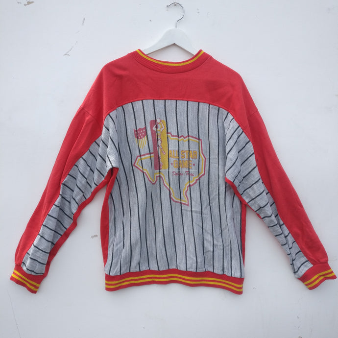 Vintage 1970s or 1980s basketball sweatshirt 'All Star Game' made in Italy M