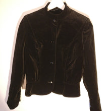 Load image into Gallery viewer, Vintage Dereta 1970s/80s black velvet jacket S