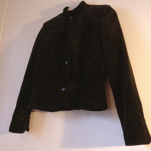 Vintage Dereta 1970s/80s black velvet jacket S