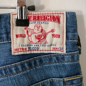 Vintage True Religion blue studded jeans made in USA 34 M