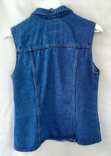 Load image into Gallery viewer, Vintage denim waistcoat gilet 1980s to 90s M