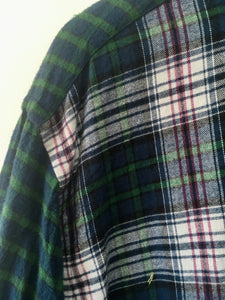 Check vintage St Johns Bay flannel unusual shirt XL