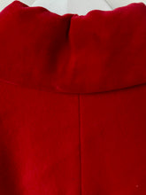 Load image into Gallery viewer, Cherry red vintage cashmere blend ladies vintage coat Medium M