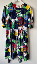 Load image into Gallery viewer, 1980s colourful summer short sleeve dress M/L