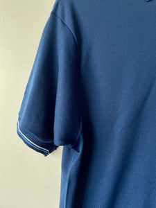 Vintage 1960s 70s nylon Gilt Edge men's polo shirt M