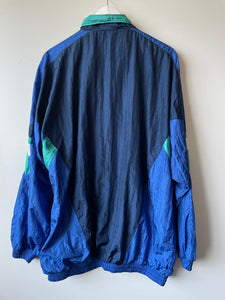 Blue 1980s/90s vintage shell jacket windbreaker L/XL
