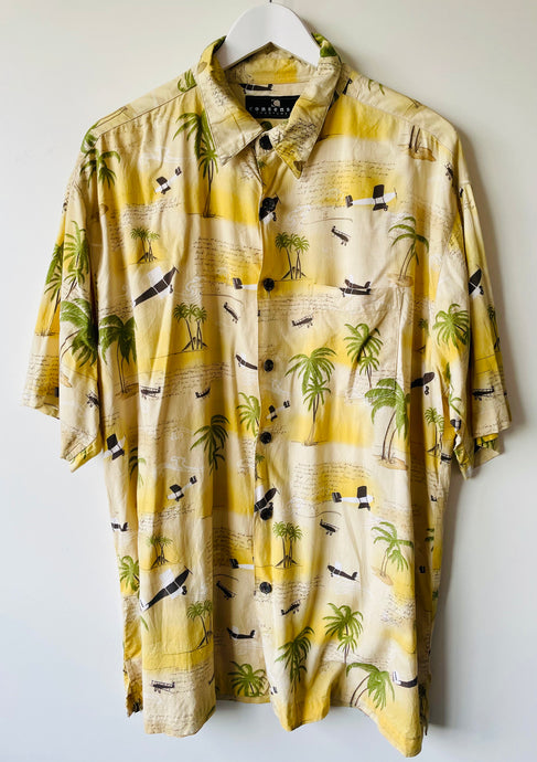 Hawaiian short sleeve shirt L