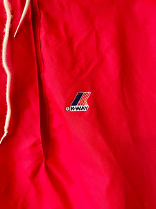 1990s red K-Way rain poncho M
