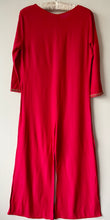 Load image into Gallery viewer, Cherry red Spinney Dicel vintage 1960s long sleeve  jumpsuit, play suit, catsuit all in one M