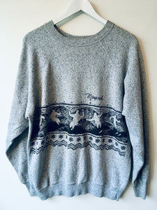Grey ski sweatshirt 