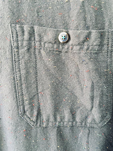 Speckled grey flannel shirt XL